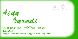 aida varadi business card